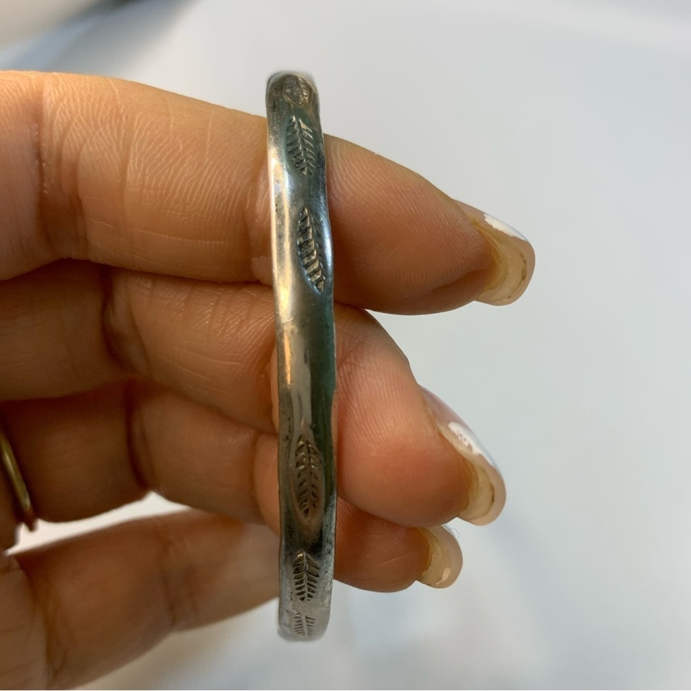 #036 Vintage Mexican 925 Sterling Silver bangle - Picture 4 of 7